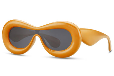 Heart-shaped sunglasses with pink lenses